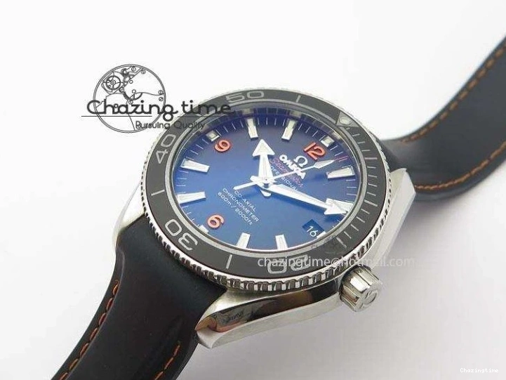 0327 Planet Ocean SS Bp Maker 45mm Black Bezel Orange Numbers On Black Rubber Strap A Popular 8220